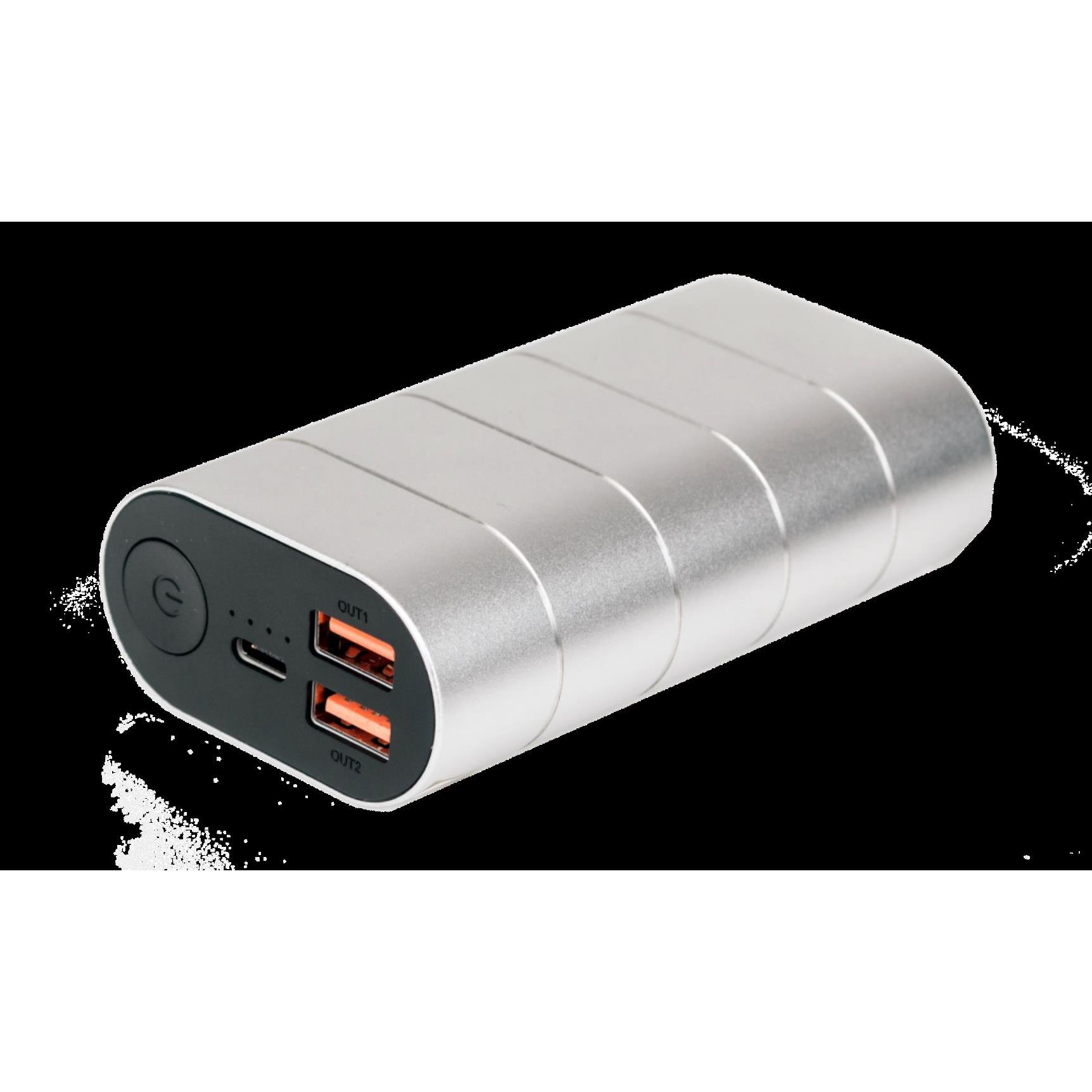 Powerbank Verbatim, 10000 mAh, QuickCharge 3.0, USB C, Grey/Silver metal, #49573 - Slika 3