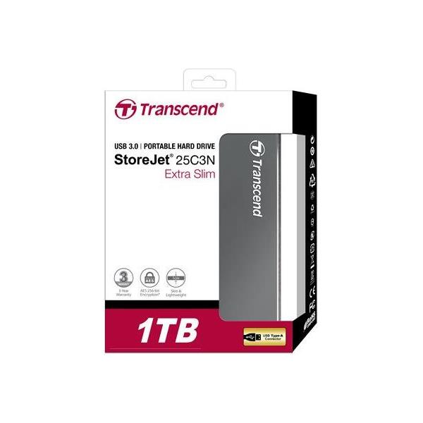 Vanjski tvrdi disk1TB StoreJet C3N Transcend, TS1TSJ25C3N - Slika 2