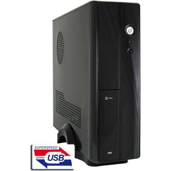 LC-Power LC-1400MI, Mini Tower, PC, Metal, Black, Micro ATX,Mini-ITX, 7.5 cm, LC-1400mi