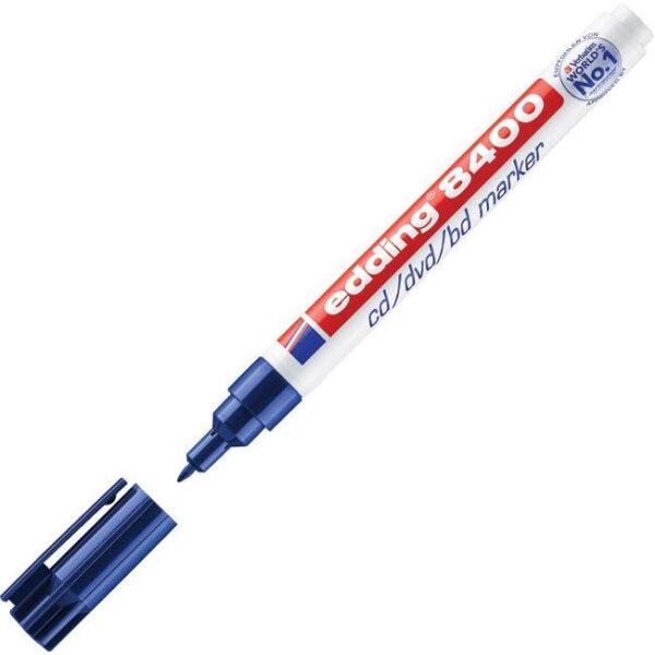 Marker za CD/DVD permanentni 0,5-1mm Edding 8400 plavi, 000023624