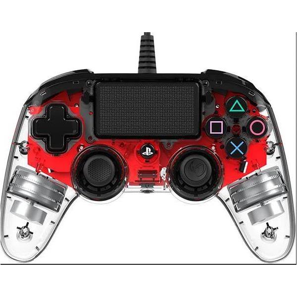 Bigben PS4 Nacon Compact Light Wired Controller prozirno-crveni, PS4OFCPADCLRED - Slika 2