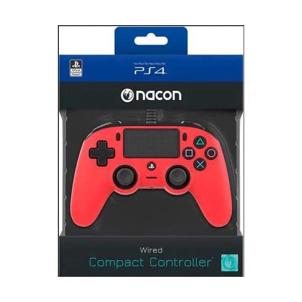 Bigben Wired Nacon Controller PS4 3m kabel (PC compatible) crveni, PS4OFCPADRED