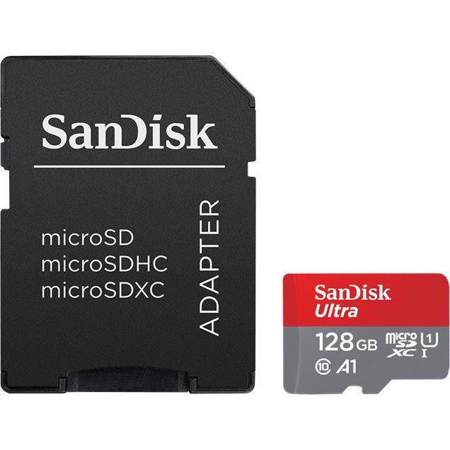 Memorijska kartica SanDisk Ultra microSD 128GB + adapter, SDSQUA4-128G-GN6MA