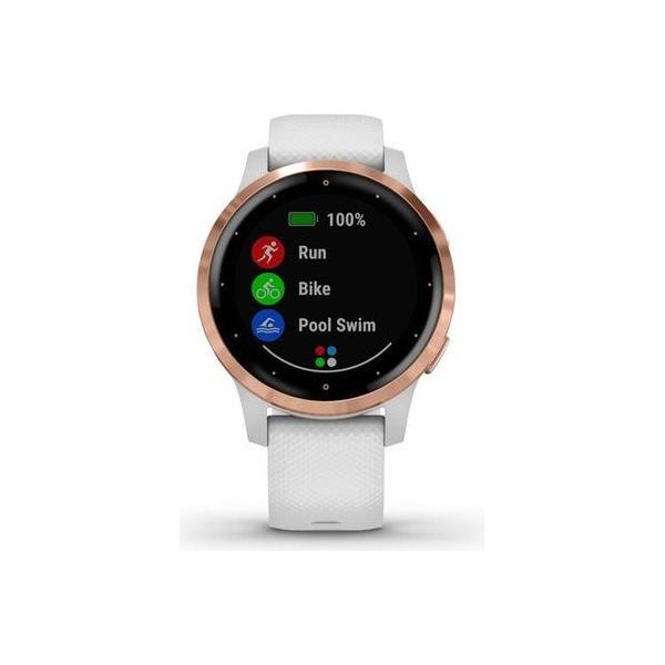 GARMIN Vivoactive 4S RoseGold bijeli remen, 010-02172-24 - Slika 3