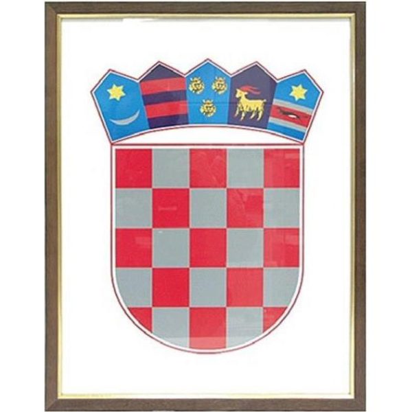 Grb RH 21x30cm uokvir.drvo Art, 000000881