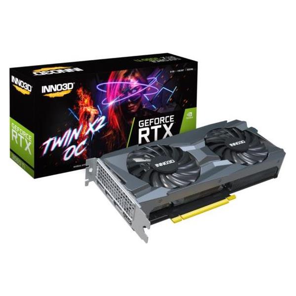 Inno3D GeForce RTX 3060 TI TWIN X2 OC, 8GB GDDR6, LHR, N306T2-08D6X1190