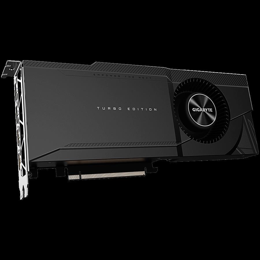 GIGABYTE Video Card NVidia GeForce RTX 3080 TURBO 10G, 1710 MHz, 19000 MHz, GDDR6X, 320 bit, 760 GB/s, PCI-E 4.0 x 16, LHR, GV-N3080TURBO-10GD 2.0