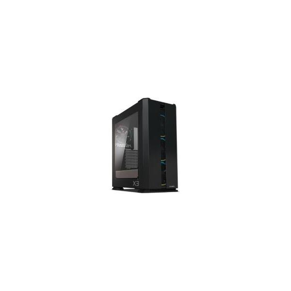 Zalman X3 RGB LED Midi-Tower ATX kućište, bez napajanja, crno, X3 BLACK