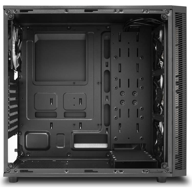 Sharkoon TG4 RGB Midi Tower ATX kućište, bez napajanja, prozirna prednja/bočna stranica, crno, 4044951026685 - Slika 2