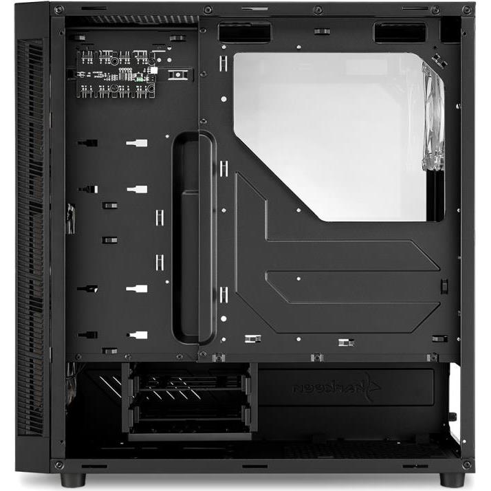 Sharkoon TG5 PRO RGB Midi Tower ATX kućište, bez napajanja, prozirna prednja/bočna stranica, prednji/stražnji ventilatori 4×120mm, crno, 4044951029105 - Slika 4
