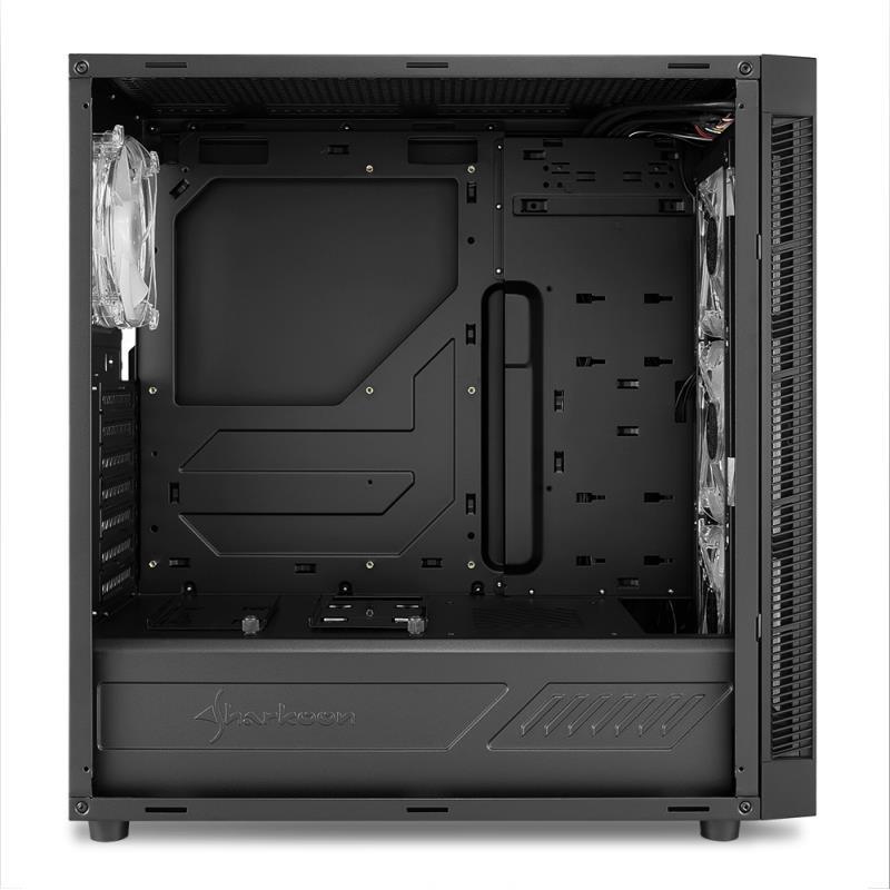 Sharkoon TG6 RGB Midi Tower ATX kućište, bez napajanja, prozirna prednja/bočna stranica, crno, 4044951028221 - Slika 4