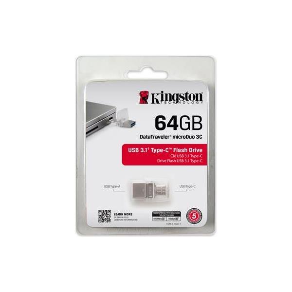 USB memorija Kingston 64GB DataTraveler microDuo 3 Type-C, DTDUO3C/64GB - Slika 3