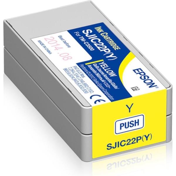 Tinta Epson SJIC22P TM-C3500 yellow 32,5ml, C33S020604