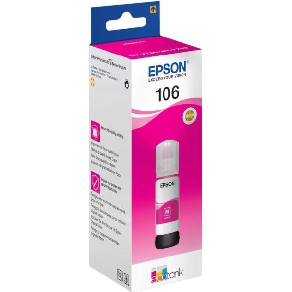 Tinta Epson 106 T00R3 L7160/7180 magenta ecotank 70ml, C13T00R340 - Slika 2