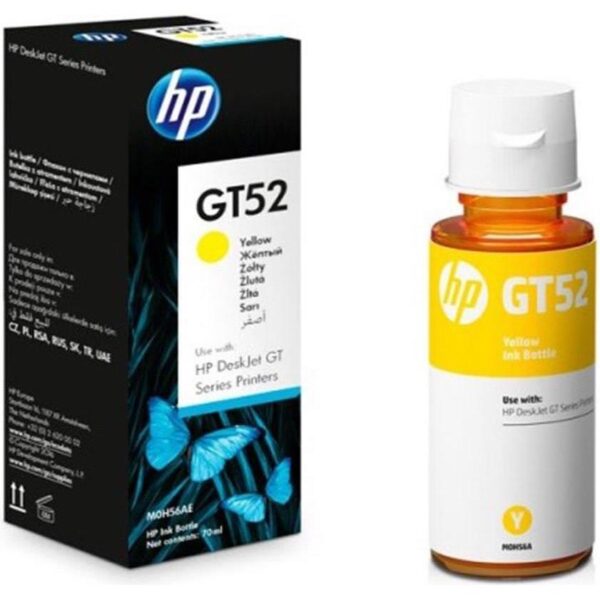 HP GT52 Yellow Original Ink Bottle, M0H56AE