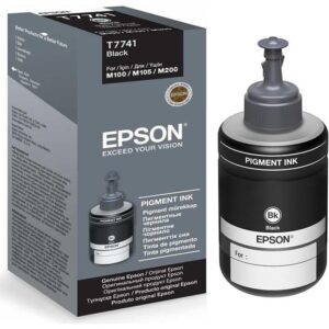 Tinta Epson T7741 M105/M200 black ecotank C13T77414A 140ml, C13T77414A