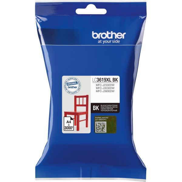 Tinta Brother LC3619XLBK black 3k, LC3619XLBK