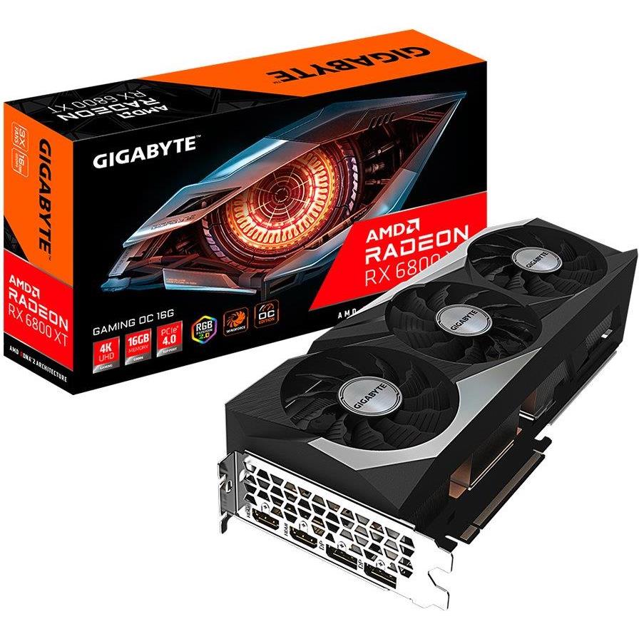 GIGABYTE Video Card AMD Radeon RX 6800 XT GAMING OC GDDR6 16GB/256bit, GV-R68XTGAMING OC-16GD