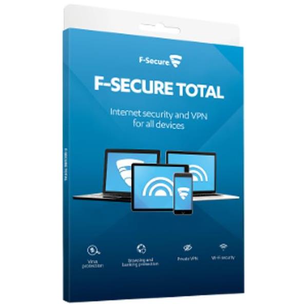 F-Secure Total Sec&Privacy lic.1g,5 uređaja,kutija, FCFTBR1N005G1