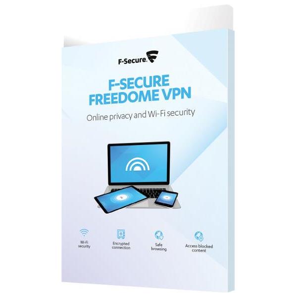 F-Secure Freedome licenca 1g, 3 uređaja, kutija, FCFDBR1N003G2