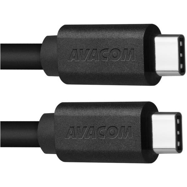 Avacom kabel TPCC-P10B 2xType-C crni 100cm, DCUS-TPCC-P10B