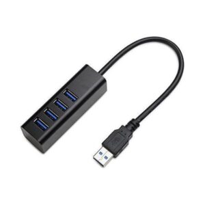 Asonic 4port USB 3.0,Tip A,aluminijsko kuć. crno, N-UH325#Usb 3.0-A-black