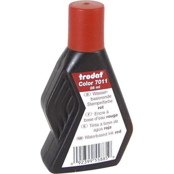 Boja za pečat 28ml Trodat 7011 crvena, 000019051
