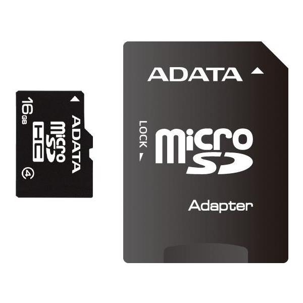 Memorijska kartica Adata SD MICRO 16GB HC Class4 + 1ad, AUSDH16GCL4-RA1