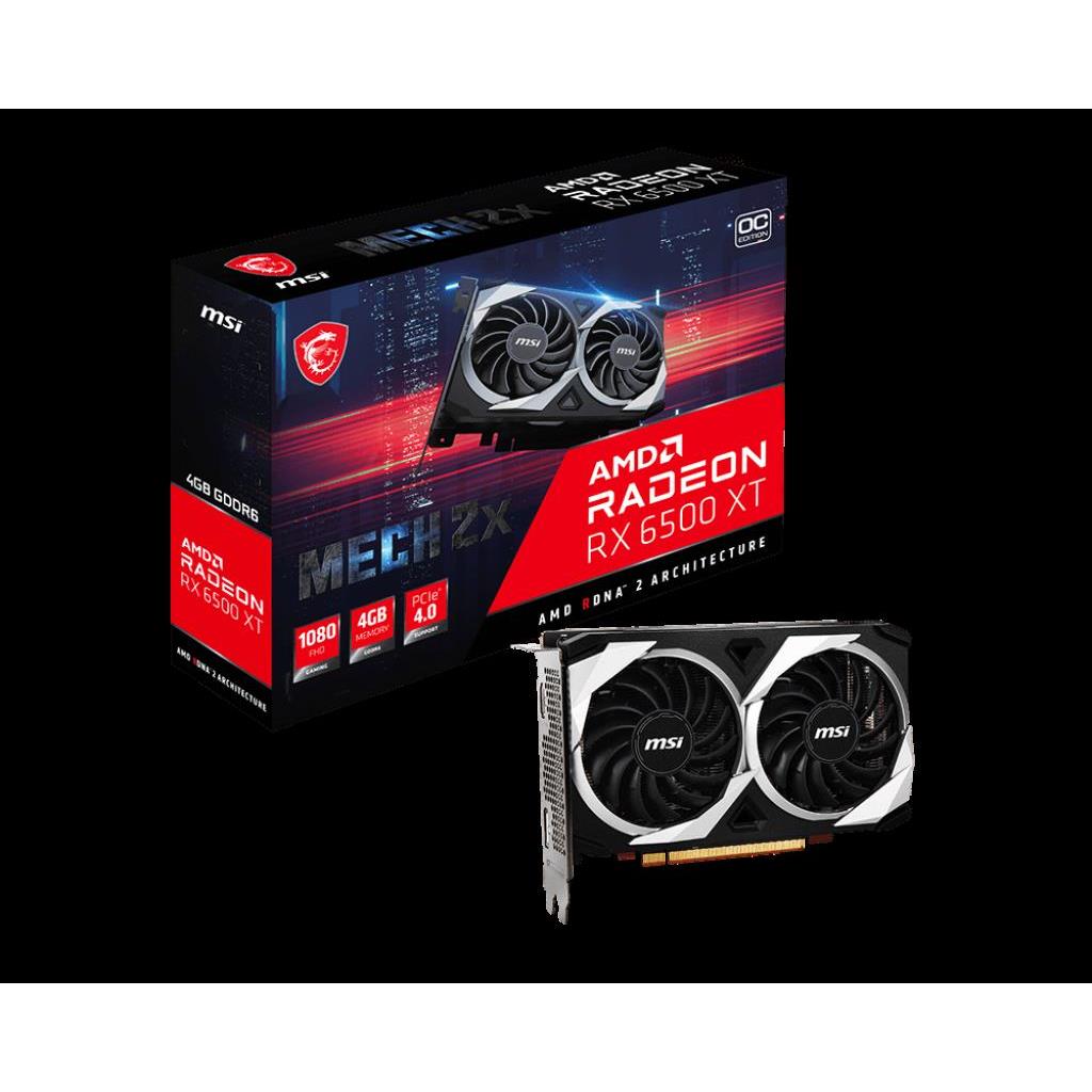 MSI Radeon RX 6500XT MECH 4G OC, RX 6500 XT MECH 2X 4G OC