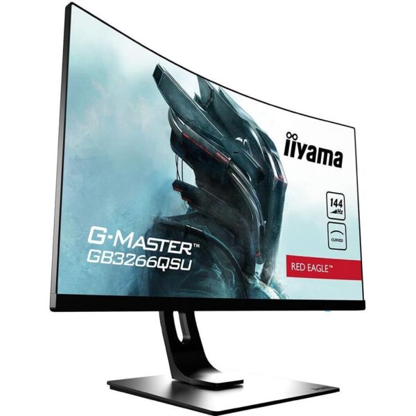 Iiyama 32" ETE Curved Gaming, R1800, G-Master Red Eagle, FreeSync Premium, 2560x1440@144Hz, GB3266QSU-B1