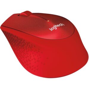 LOGITECH M330 Wireless Mouse - SILENT PLUS - RED, 910-004911