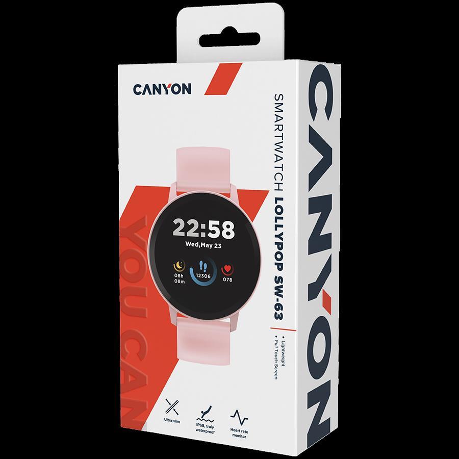 Smart watch, 1.3inches IPS full touch screen, Round watch, IP68 waterproof, multi-sport mode, BT5.0, CNS-SW63PP - Slika 2