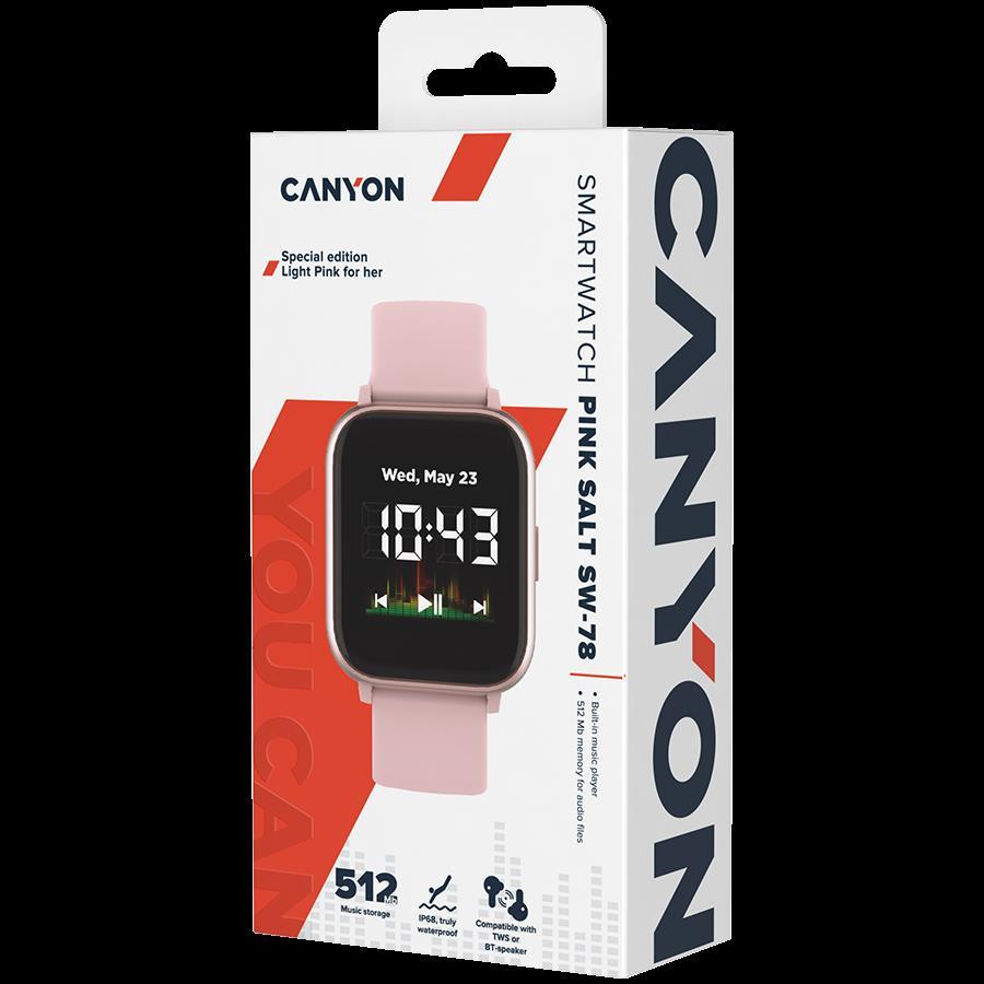 Smart watch, 1.4inches IPS full touch screen, with music player plastic body, IP68 waterproof, multi-sport mode, CNS-SW78PP - Slika 3