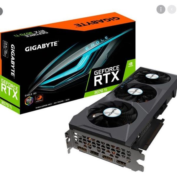 GIGABYTE Video Card NVidia GV-N307TEAGLE OC-8GD 1.0, NVIDIA RTX 3070Ti, GV-N307TEAGLE OC-8GD 1.0