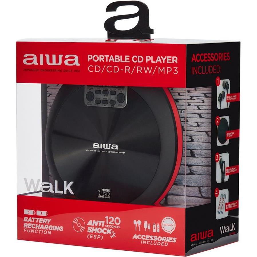MP3, MP4 player AIWA PCD-810RD Walkman, crveni