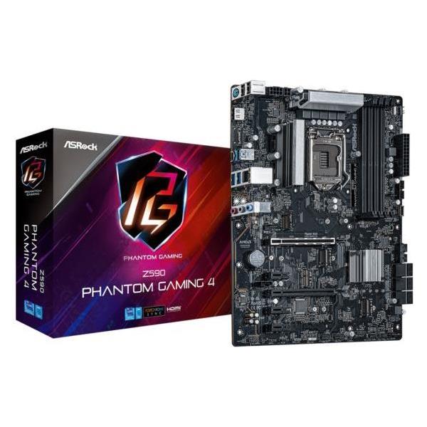 Asrock Intel LGA1200 Z590 PHANTOM GAMING 4, Z590 PH GAMING 4