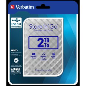 Externi hard disk Verbatim #53198 Store'n'Go 2.5" 2TB USB 3.0 Gen2 silver, 53198