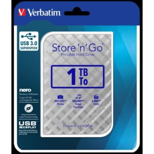 Externi hard disk Verbatim #53197 Store'n'Go 2.5" 1TB USB 3.0 Gen2 silver, 53197