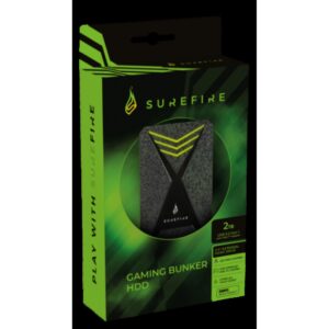 Externi hard disk SureFire #53682 Gaming Bunker HDD 2.5" USB 3.2 Gen1 2TB crni, 53682