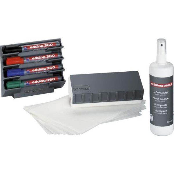 Set pribora za bijelu ploču Edding BMA 15S, 000024699