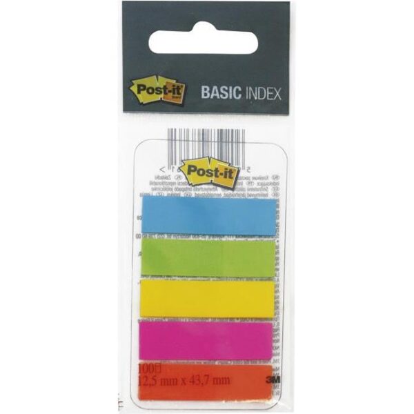Zastavica/signir 12,5x43,7mm 5bojax20L Post-it 3M 683-5EE blister, 000023551