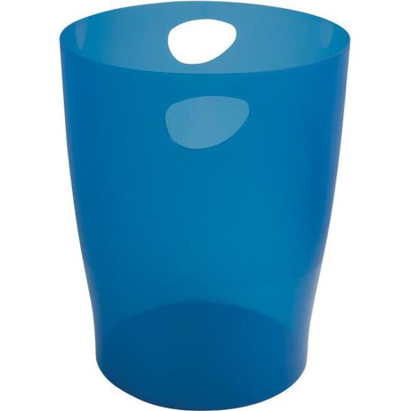 Koš za smeće pp 15L Ecobin Exacompta prozirno plavi, 45360D