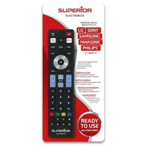 SUPERIOR UNIVERZALNI DALJINSKI UPRAVLJAČ 5U1 LG/SAMSUNG/SONY/PANASONIC/PHILIPS, SUPTRB019