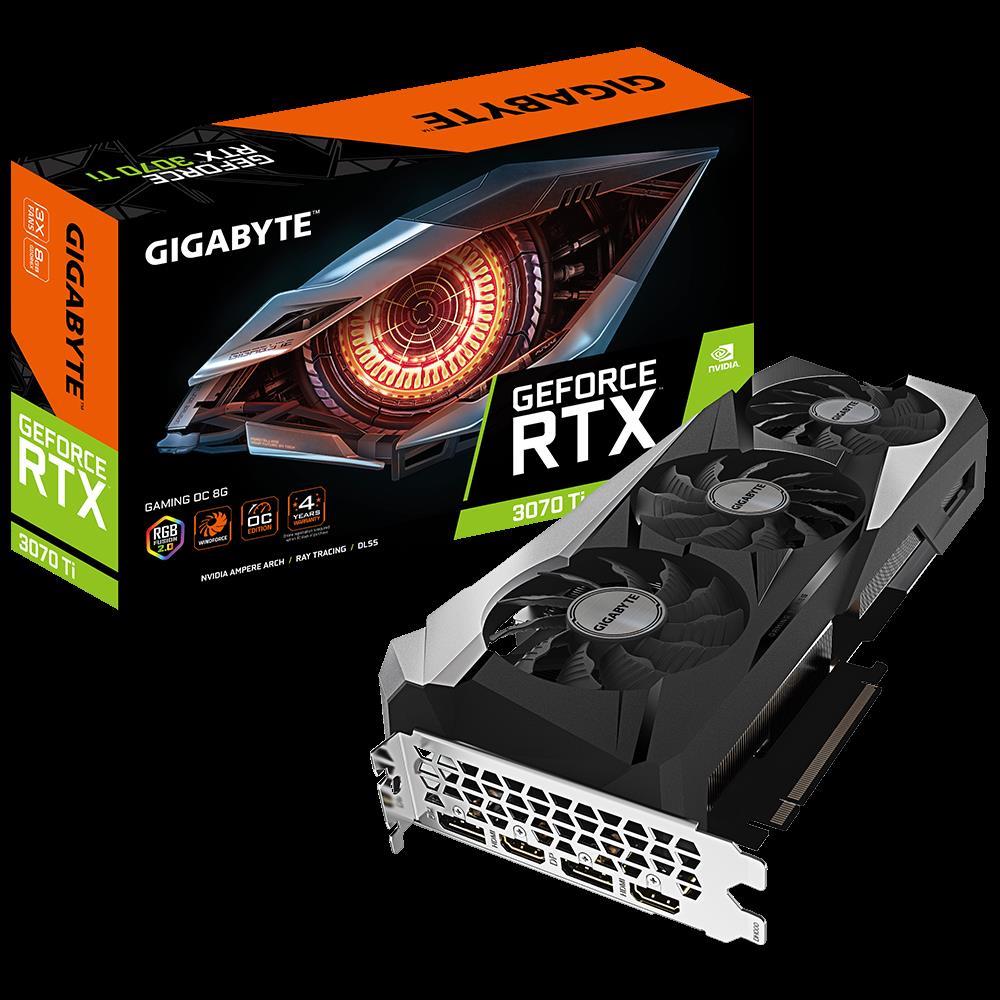 Gigabyte GF RTX3070TI Gaming OC, 8GB GDDR6X, GV-N307TGAMING OC-8G