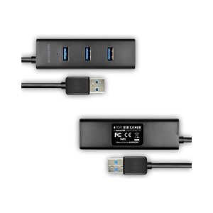 AXAGON HUE-S2BL 4x USB3.0 Charging Hub 1.2m Cable, MicroUSB Charging, HUE-S2BL