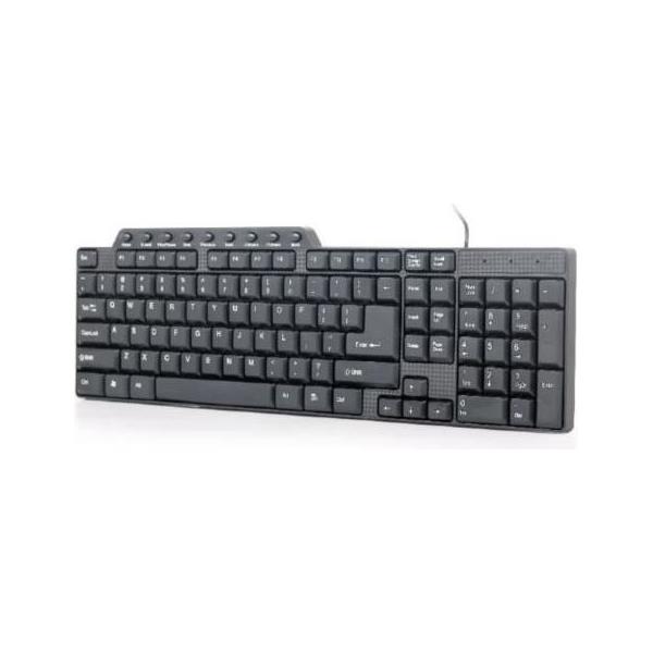 Gembird Compact multimedia keyboard, USB, HR layout, Black