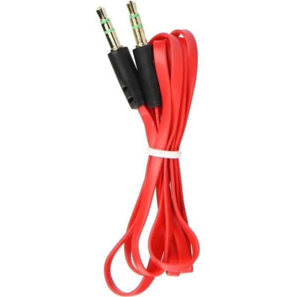 Kabal AUX 3,5mm Jack red flat, 5901737409331
