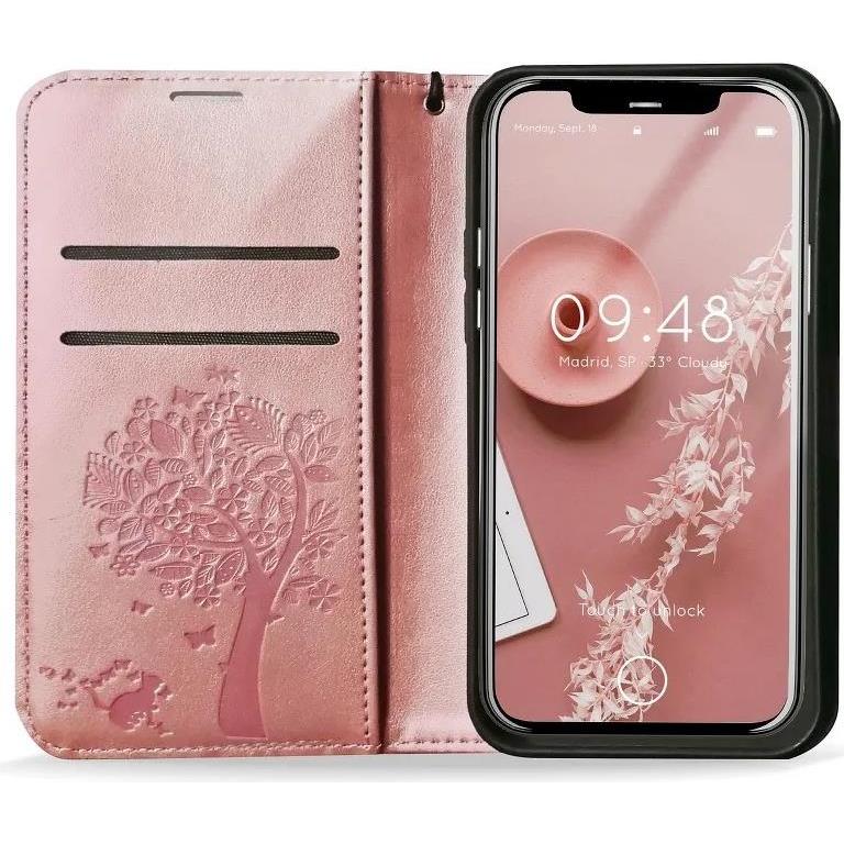 Torbica Forcell MEZZO Book do SAMSUNG S21 tree rose gold, 5903396105555 - Slika 2