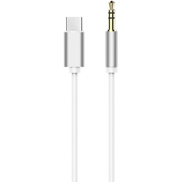 HF / Audio Type C adapter na 3,5 mm Jack bijeli kabel (muški), 5903396039010