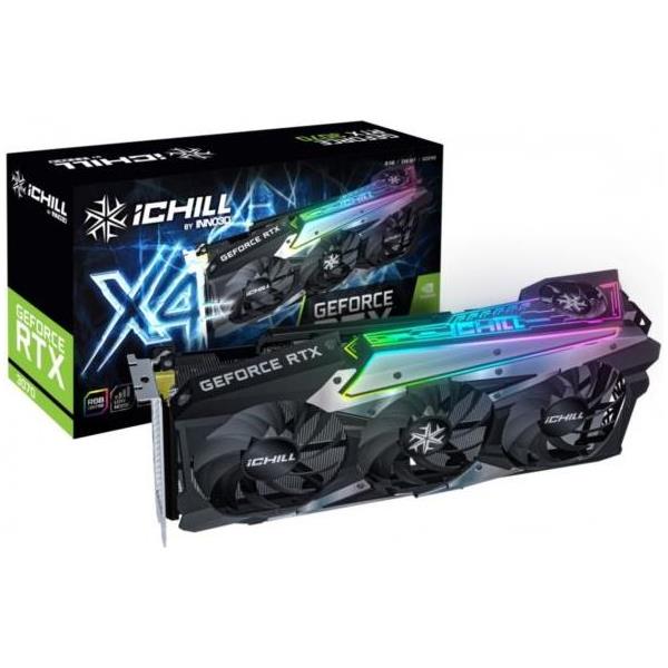 Inno3D GeForce RTX 3070 iChill X4, 8GB GDDR6X, LHR, C30704-08D6X1710